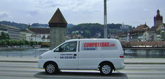 Service Fahrzeug Computerag IT Services AG,  COMPUTER SUPPORT LUZERN